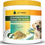 Kräuterland Grünlippmuschelpulver Hund 500g - auch in 250g & 1000g erhältlich - geeignet für Katzen & Pferde - Premium Barf Futterzusatz  